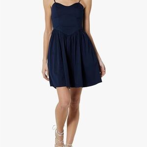 Chic Navy Blue Mini Dress